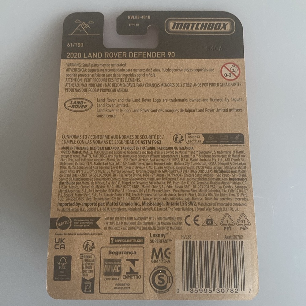 Matchbox 2020 Land Rover Defender 90 61/100 - Picture 4 of 4